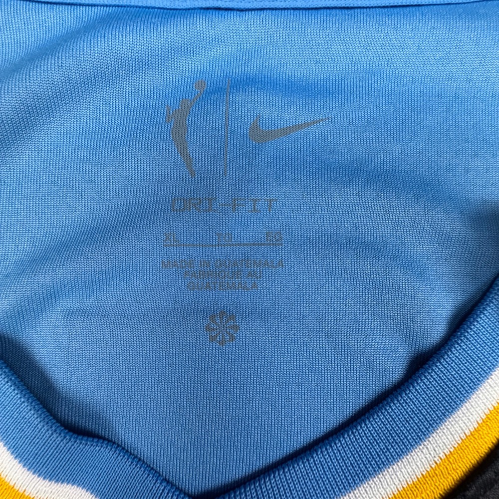 $100 Nike Angel Reese Chicago Sky WNBA Explorer Edition Jersey Black Blue XL - Picture 8 of 10
